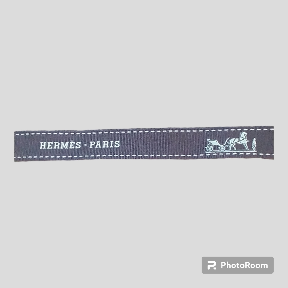 Authentic‎ HERMES 2 Brown Ribbons 74"Long 0.5”wide